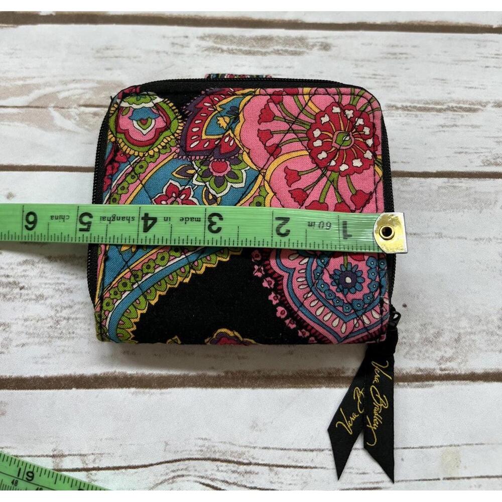 Vera Bradley Small Wallet Multicolor Paisley‎ Quilted Cotton Floral OS - Picture 7 of 7